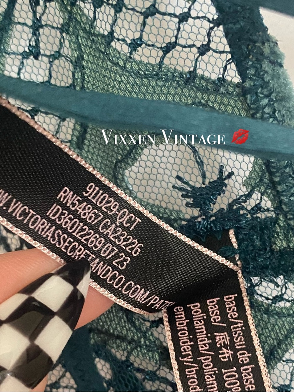 VS VERY SEXY ‘VELVET FISHNET ZIGGY GLAM FLORAL NAKED PLAYSUIT’ IN BLACK IVY - Picture 8 of 8